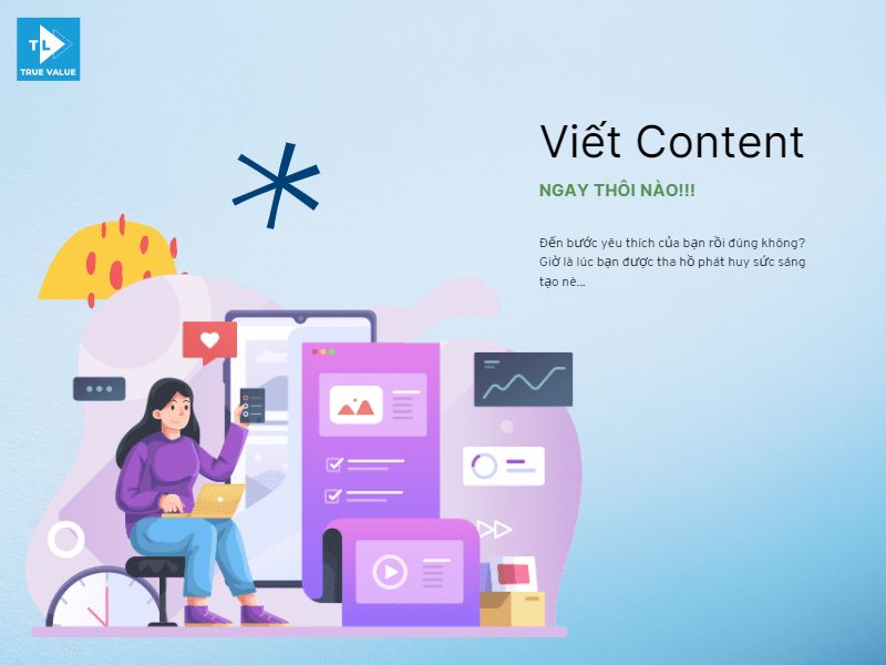 thực hành viết content